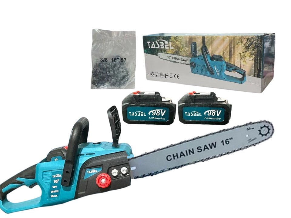 Motosierra Inalambrica 16" 98V 2 Bateria